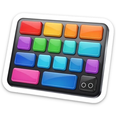 beautiful color keyboard sticker