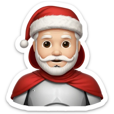 storm trooper santa sticker
