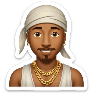Tupac sticker