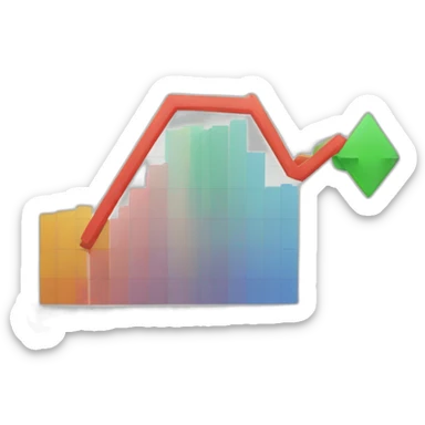 economic graph sticker