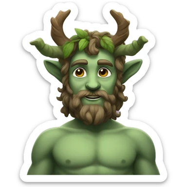 Cernunnos forest god satyr sticker