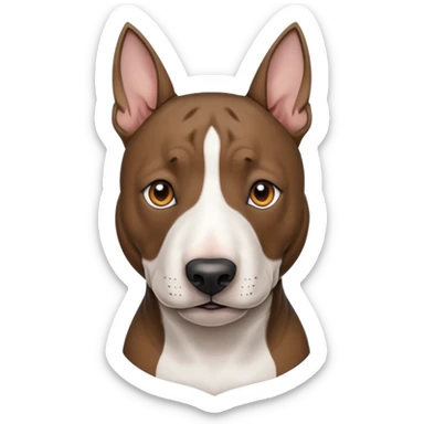 brindle english bull terrier  sticker