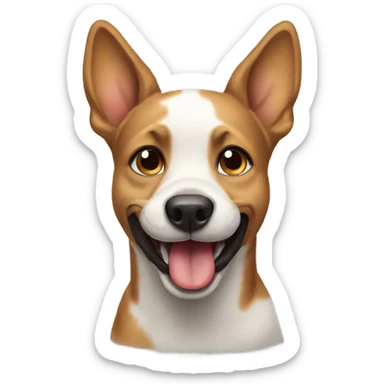 Dog happy sticker