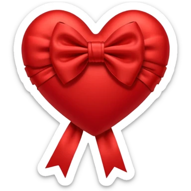 heart with a bow in it sticker