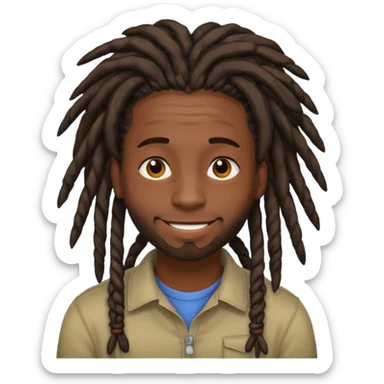 gay black man with dreads sticker