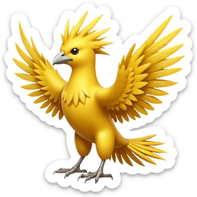 Zapdos pokemon sticker