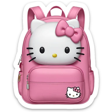 Mochila de hello kitty sticker
