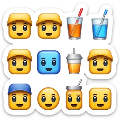 Pixeled style sticker