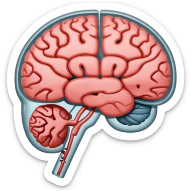 Brain xray sticker