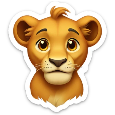 simba lion king sticker