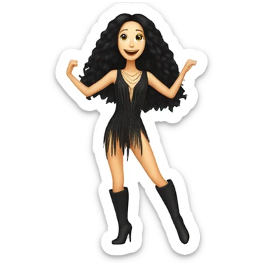 Cher dancing  sticker