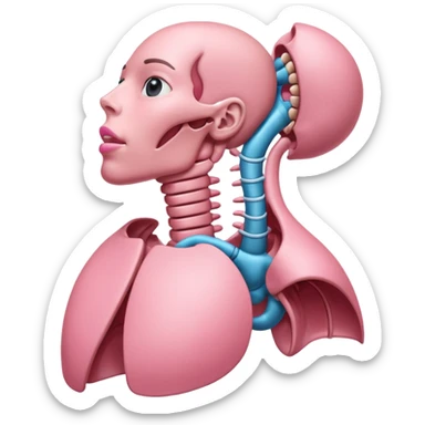 Thyroid gland sticker