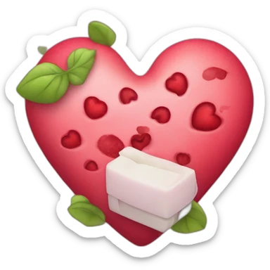 Corazón con venda rompiéndose  sticker