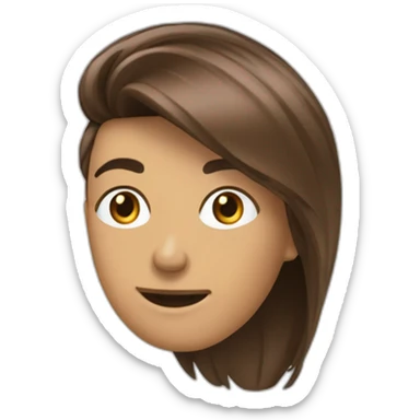 Un brun au chaveux raide qui est muclé sticker