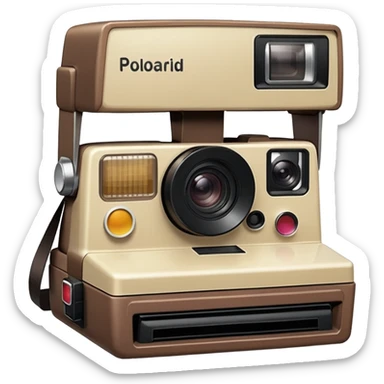Photo taken with Polaroid camera sticker