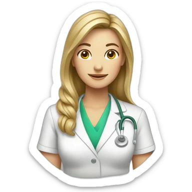 female nutritionist sticker