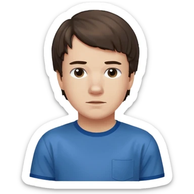 Will from Stranger Things saying can we play Minecraft now? sticker