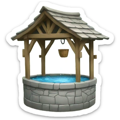 wishing well sticker