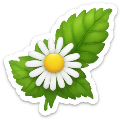 CHAMOMILE with leaf sticker