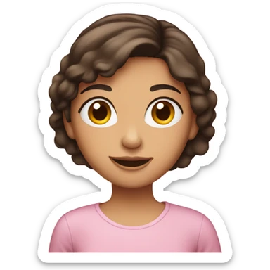 Burnette holding a birthday cake sticker