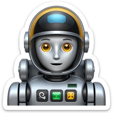 robot copilot sticker