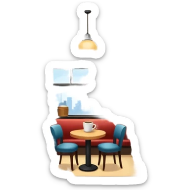 coffee shop sticker