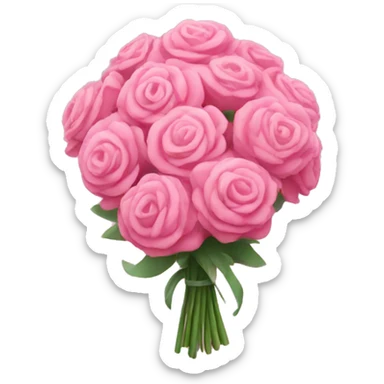 pink bouquet sticker