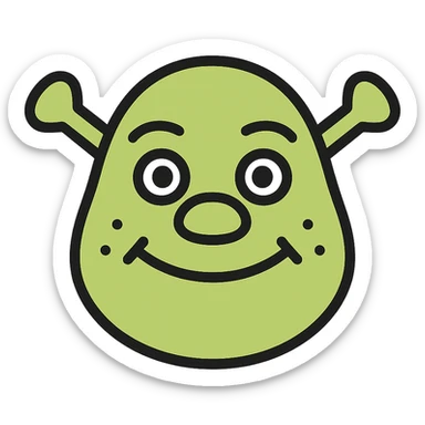 Shrek emoji sticker