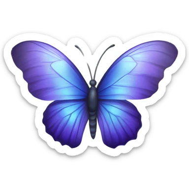 blue violet butterfly inside a orb intuition magical wings dreams sticker