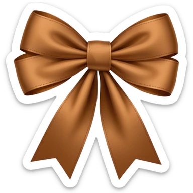 🎀 mude a cor do laço para marrom  sticker