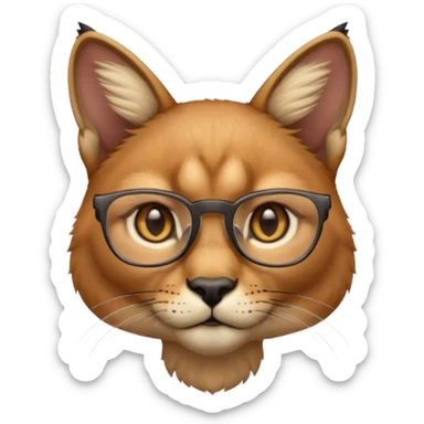 Caracal glasses  w sticker