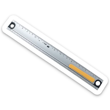 straight ruler measurement tool sticker