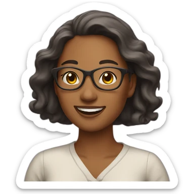 A woman who enjoys life sticker