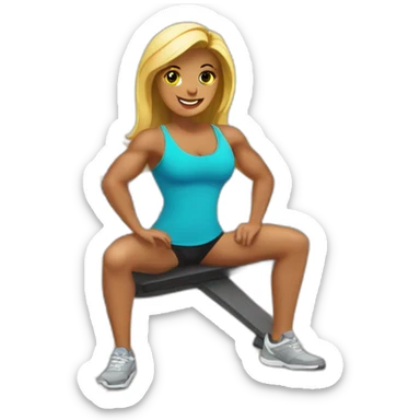 Fitness gym sticker
