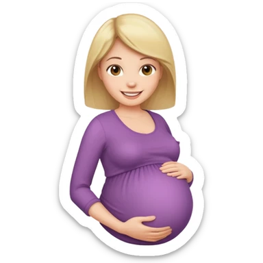 pregnant women sticker