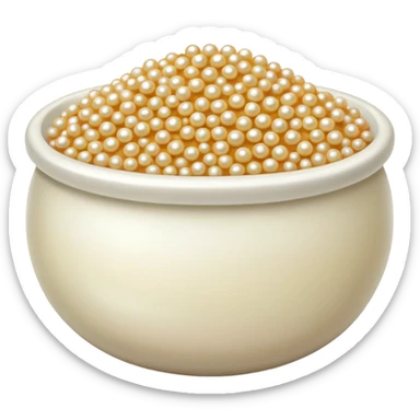 bowl with pearl couscous sticker