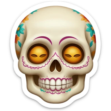 Calavera con sueño sticker
