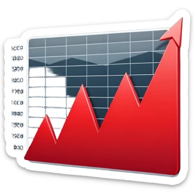 chart going down sticker