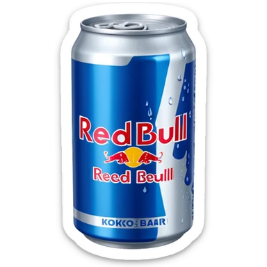 Kokos blåbär redbull sticker