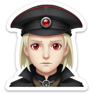 Alukard from Helsing OVA. but it's popular mems sticker