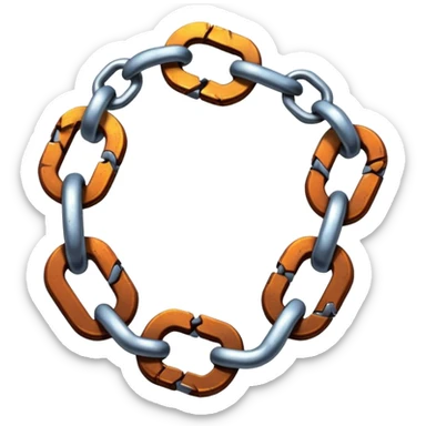 The chains are broken sticker