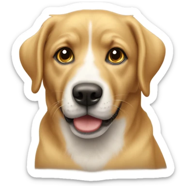Um cachorro da raça golden  sticker