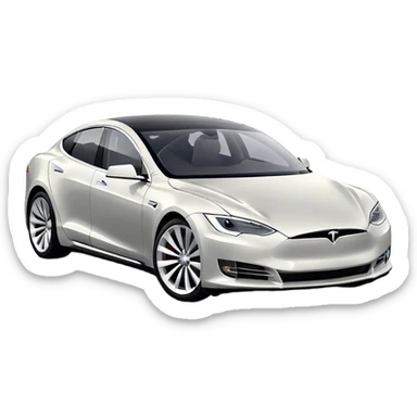 Tesla Model S - Tesla (Model Year: 2022) (Iconic colour: Silver) sticker