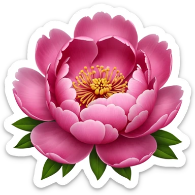 Create a peony flower emoji sticker