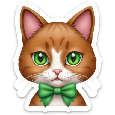 Gato con lazos  sticker