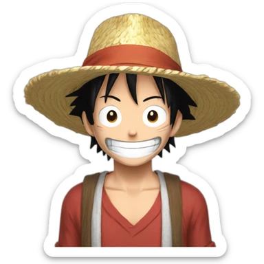 luffy tumb sticker