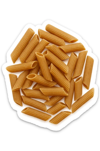 pasta integrale vista dall'alto, iperrealistiche 4k sticker