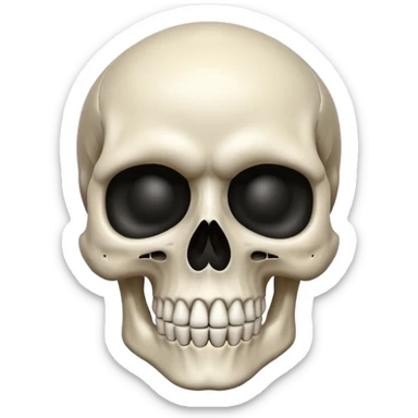 Skull with 🖕✌️ sticker