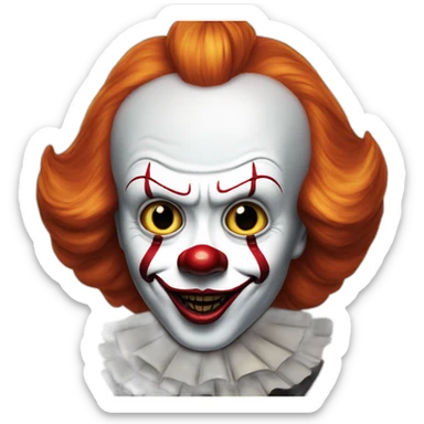 Pennywise, killer clown sticker