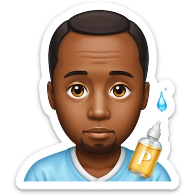 P-Diddy with baby oil sticker